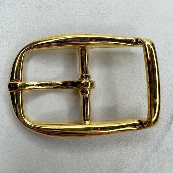 Vintage Gold Tone Simple Basic Belt Buckle for up to 1 Inch Belt - Picture 1 of 8